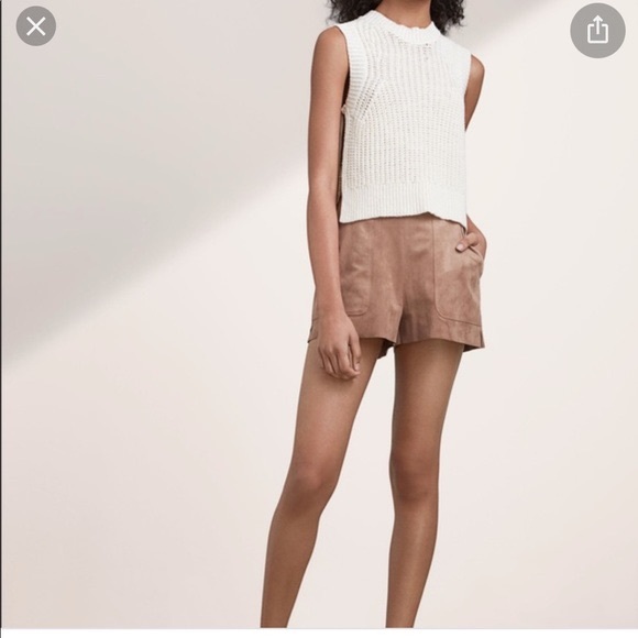 ARITZIA- Wilfred faux suede shorts XS - Picture 4 of 4
